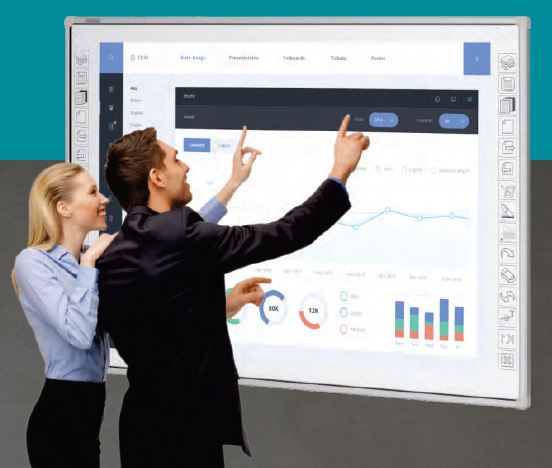 Mobile Interactive Whiteboard 78 inch with stand