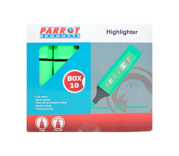 Marker Highlighter Box 10 Green