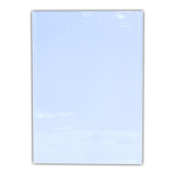Perspex Pocket Clear White Backing A4