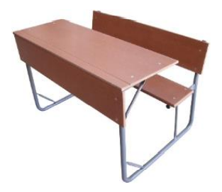 Combo Desk & Chair Secondary School Double MDF (5 units)