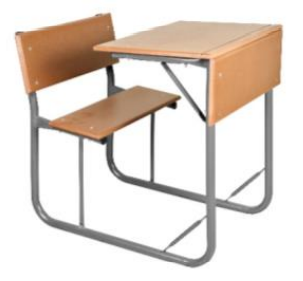 Combo Desk & Chair Secondary School Single MDF (5 units)