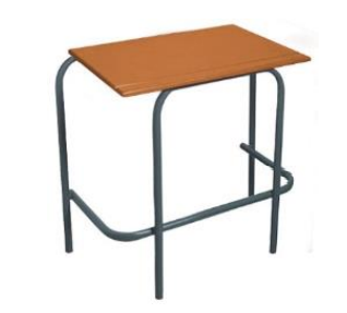 Single Table Secondary School 550mm wide MDF Top (5 units)