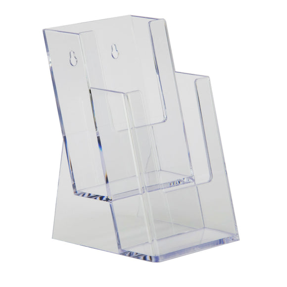 Acrylic Table Brochure Holder A4 Two Tier