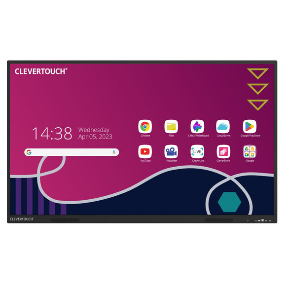 Clevertouch X5 86 inch Interactive LED Screen 4K UHD