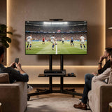 Mobile TV Stand 32"–65" Screens, Adjustable Height & AV Shelf