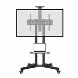 Mobile TV Stand 32"–65" Screens, Adjustable Height & AV Shelf