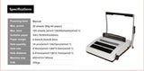 Office Web Wire Binding Machine 2:1 and 3:1 Pitch up to 250 Pages