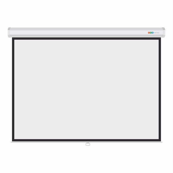Manual Projector Screen 4:3 Aspect Ratio - Click to Select Size
