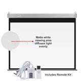 Parrot Products Electric Projector Screens 4:3 Aspect Ratio
