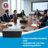 Wireless Audio Conferencing System with 4 Microphones & Loudspeaker