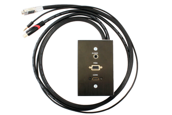 Adaptor Wall Box 15 Pin Male To Female Vga Cable 1m Audio Hdmi
