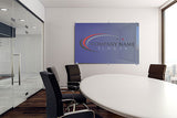 Glass Whiteboard Non Magnetic Printed 1200 x 900mm