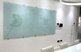 Glass Whiteboard Non Magnetic Printed 1200 x 900mm