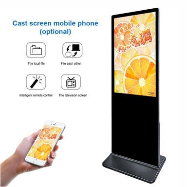 Touch LED - 43 Inch Touch Standing Kiosk (Black) – The Whiteboard Shop