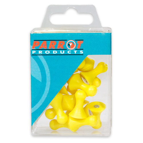 Magnets Map Pins 25 Box Yellow 16mm