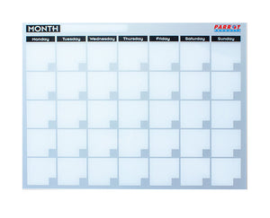 Monthly Planner Cast Acrylic 600 X 450mm