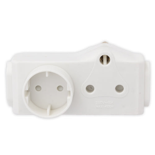 Plug 1x 16a Sa 2 X Euro 1 X Schucko Socket Adaptor