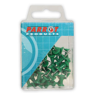 Push Pins Carded Pack 30 Green