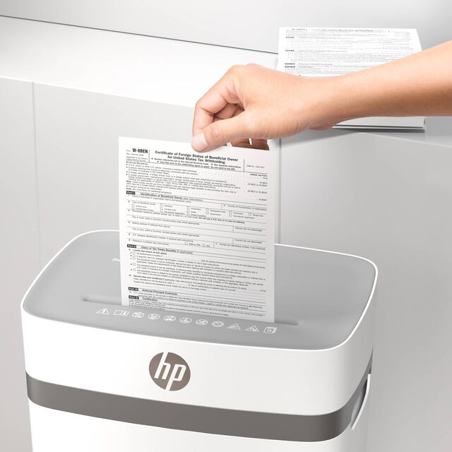 HP OneShred 12CC 12 Sheets Cross-Cut P4 Paper Shredder – The Whiteboard ...