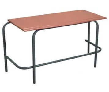 Double Table Secondary School 1200mm wide MDF Top (5 units)