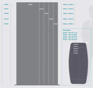 Sign Frame 600x 1800mm Dbl Sided Standing
