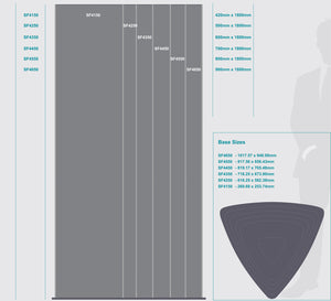 Sign Frame 600x 1800mm Triangular Tower