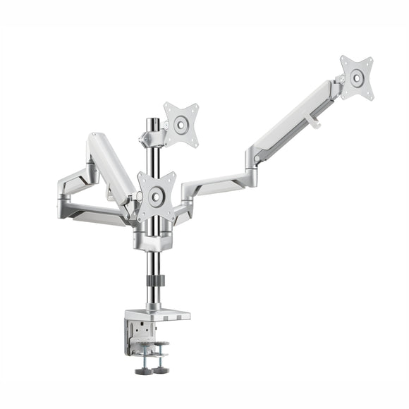 Triple Monitor Clamp Bracket with Gas Spring Arm