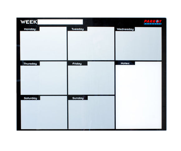 Weekly Planner Cast Acrylic 600 X 450mm