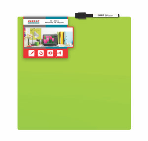 Whiteboard Tile Magnetic 355x 355mm Green