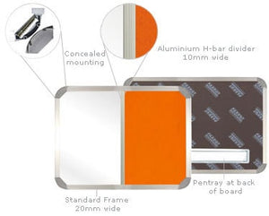 Combi Board Non-magnetic 900x600mm