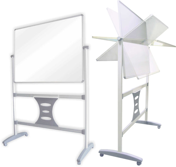 Revolving Magnetic Whiteboard 1800 x 1200mm with stand